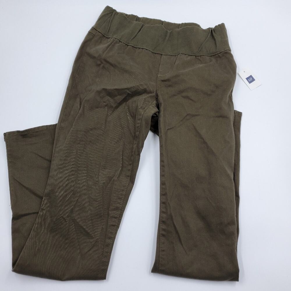 Gap Maternity Demi Panel Olive Skinny Khakis Size 00